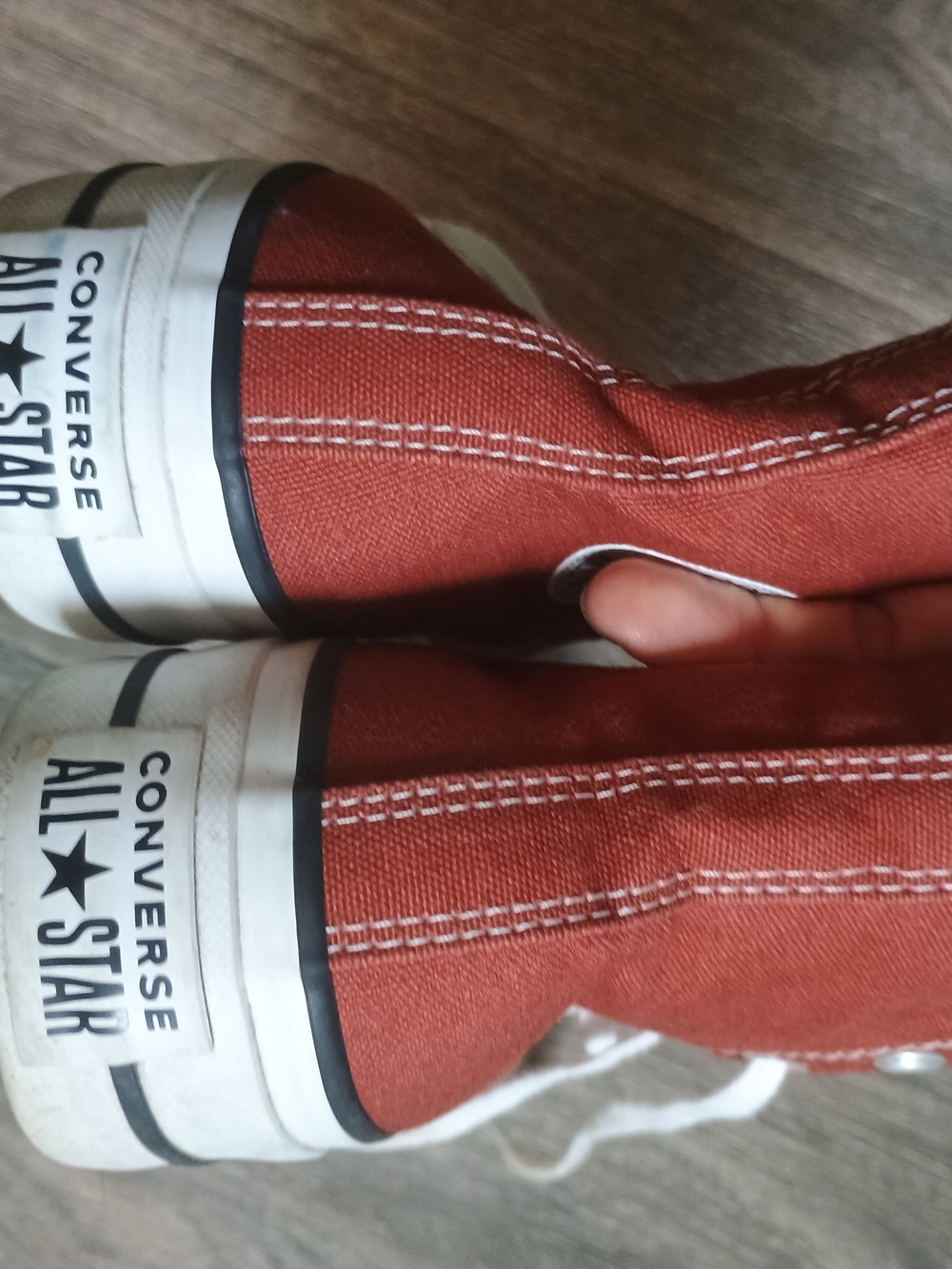 Converse High-Top Platform Sneaker in Rust Red - Women's Size 6 - Picture 7 of 7